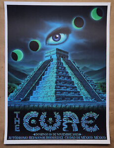 The CURE Mexico City Poster by EMEK 2023 Eclipse Corona festival Boys Don’t Cry