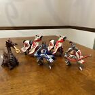 PAPO 1999-2005 MEDIEVAL KNIGHTS & HORSES LOT OF 5