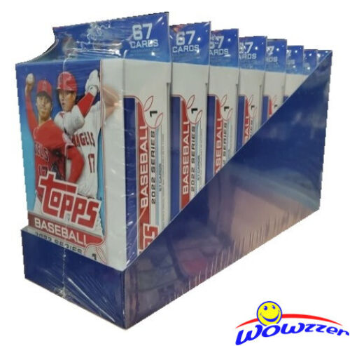 2022 Topps Series 1 Baseball EXCLUSIVE Hanger CASE-8 Factory Sealed Box-536 Card
