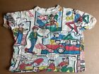 1960's THE MONKEES SHIRT POP-ART comic strip pattern Rock and Roll band