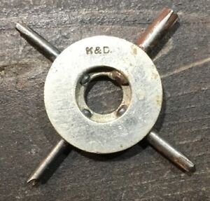 Vintage K&D Kendrick & Davis Watchmakers 4 Prong Sleeve Wrench Repair Tool