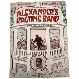 New ListingVintage Sheet Music 1911 Alexander's  Ragtime Band Irving Berlin