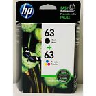 New HP 63 Combo Ink Cartridges Black and Color Genuine