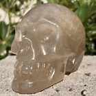 New Listing1.83LB Natural Carved Dream Amethyst Skull Quartz Crystal skulls Reiki Healing.