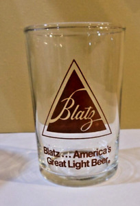 Vintage Blatz Beer Shell Glass, America's Great Light Beer- 3 1/2