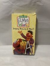 ELMOS WORLD ~ SINGING, DRAWING AND MORE ~ VHS, 2000