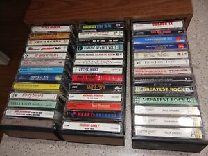 New Listing39 Cassette Tapes w drawer (Rock Pop) Phil Collins Chicago Elton John Saltn Pepa