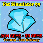 Pet Simulator 99(Pet Sim 99 PS99) 💎20M 100M 500M 1B 3B GEMS |QUICK🚚 -RELIABLE✅