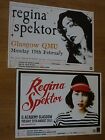 Regina Spektor concert posters - Collection of 2 Scottish tour - gig memorabilia