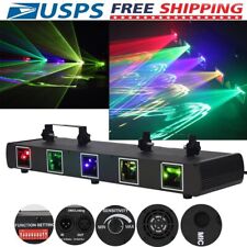 5 Lens DMX Laser Stage DJ Lights Projector RGBYC Beam Disco Show Party Lighting
