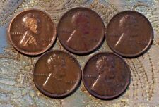 1923,1925,1926,1927,1928 Lincoln Wheat Cent's CIR. (5 COIN) (ITM#3852)