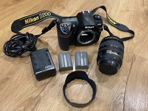 New ListingNikon D200 Digital SLR Camera with AF-S Nikon 24-85mm ED Lens, 2 batteries -MINT