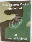 US MARINE CORPS Guidebook Handbook Of Essential Subjects Training Book USMC NEW