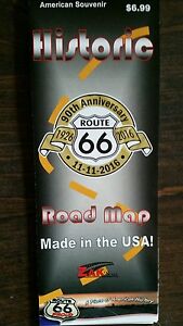 HISTORIC ROUTE 66 TRAVEL ROAD MAP CHICAGO TO LA 90TH 2016 EDITION! BEST GUIDE!!