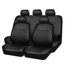 9Pc Front Rear Car Seat Covers Full Set Leather Protector Waterproof Accessories (For: 2004 Mitsubishi Lancer)