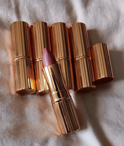 W7 Romantic Pink Nude Matte Lipstick Lot of 5 Perfect Pout Gold Luxury .11 oz