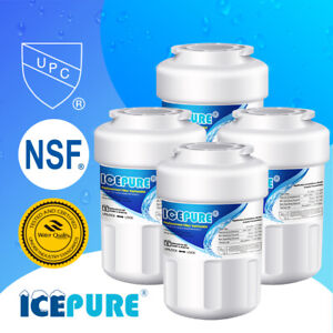 ICEPURE Replacement For GE MWF SmartWater MWFP GWF Fridge Water Filter 4 PACK