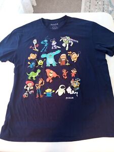 Disney Pixar Cast Movies Squad Men’s Vintage T-Shirt Size Xl