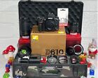 Nikon D610 Camera with DX NIKKOR AF-P 18-55mm VR and 70-300mm DX Lens DLX Kit ++