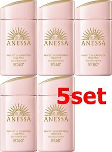 ANESSA Perfect UV Sunscreen Mild Milk NA[60ml×3]SPF50+ PA++++ Shiseido 2024 Ver.
