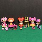 4 Mini Lalaloopsy Dolls Bea Spellalot Jewel Sparkle Ember flicker Peanut Big Top