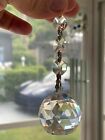 CHANDELIER CRYSTAL BALL Clear Faceted Sphere Sun Catcher Prism Parts K9 40mm