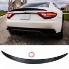 1pc Rear Trunk Spoiler Lip Wing For Maserati Quattroporte 2013-2018 Carbon Fiber (For: Maserati)