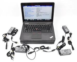 (4) Lenovo ThinkPad Yoga Tablet Laptops i3-4020U 1.7GHz 4GB 128GB SSD No OS