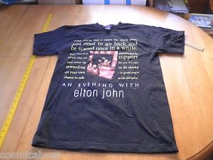 Elton John concert tour t-shirt 1999 Las Vegas L