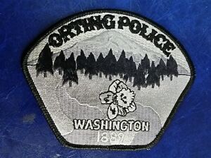 ORTING, WASHINGTON SUBDUED POLICE SHOULDER PATCH WA