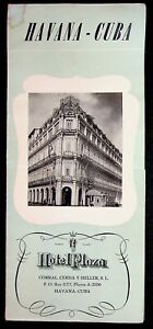 1950s Havana Cuba Hotel Plaza Travel Brochure