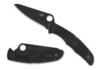 Spyderco Knives Pacific Salt 2 Lockback H2 C91PBBK2 Black Stainless Pocket Knife