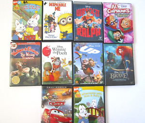 Lot of 10  DVDS  Disney- Nick JR  Childrens  Laughter Family  Movies Very Good
