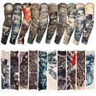 10-Pack Temporary Tattoo Sleeves Body Art Cooling Fake Slip On Arm Sun Protector