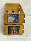 2 Wooden Napa Valley Gold Coast/Western Queen Cassette Tape Box Crate Advertisin