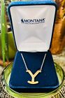 Women's 24K Gold Plated Montana Silversmiths Yellowstone Y Necklace