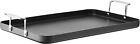 Double Burner Griddle, Chef's Classic Nonstick Hard Anodized, Stainless Steel