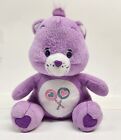 2003 Care Bears Share Bear Purple Lilac Lollipops Plush