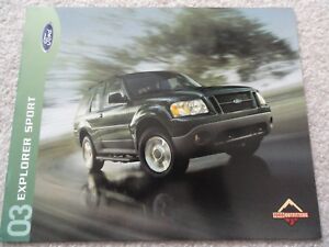 2003 Ford Explorer Sport Sales Brochure - Green Border