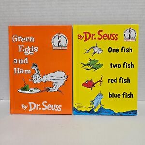 1988 Dr. Seuss - Green Eggs And Ham & One Fish Two Fish Red Fish Blue Fish Book