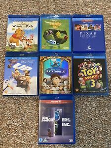 Disney Pixar [Blu Ray] 7 movie lot