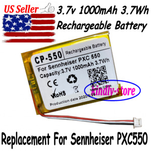 US Seller 3.7V 1000mAh Battery For Sennheiser PXC550 Wireless Headset PXC 550