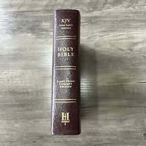 Holy Bible King James Version Large Print Compact 2000 Holman Leather Study VTG