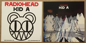RADIOHEAD Rare VINTAGE 2000 Double Sided PROMO POSTER FLAT For Kid A CD 12x12