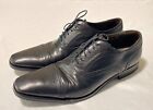 To Boot New York Oxford Cap Toe Medallion Black Men Dress Shoes Sz 12 Made Italy