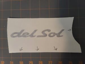 93-97 Civic Del Sol CRX Rear Tail Light Filler Decal Sticker S Si Vtec