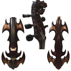 New Model 5 Strings Electric Cello 4/4 Carved Dragon Neck Solid Wood W/Bag bow