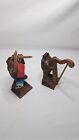 Pair Of Taxidermy Frogs Playing Violin And Harp