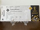Qatar FIFA World Cup 2022 Canada vs Morocco Full Ticket in Excellent Condition