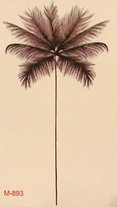 2-PACK Palm Trees Tropical Temporary Tattoo Wrist Minimalist Waterproof Black